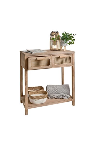 EnsaMobilya E-2 Hasırlı Ahşap Dresuar