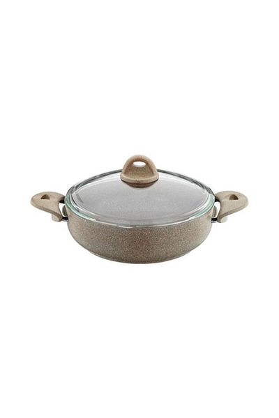 SAFLON Sf8622gr Granite Line 22 Cm Flat Pot 2.25 Liter