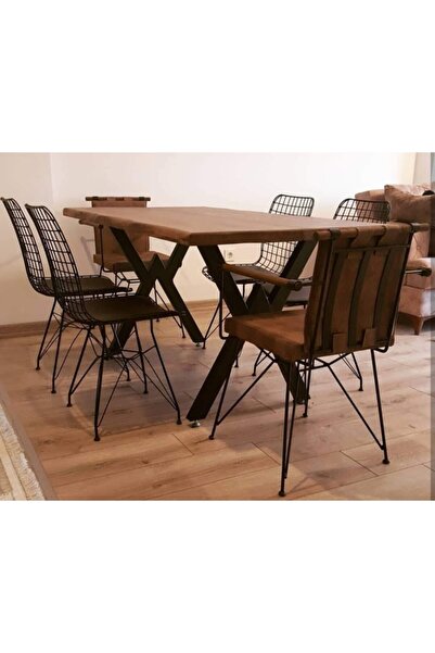 Genel Markalar Kütük Masa Penyez Tel Sandalye