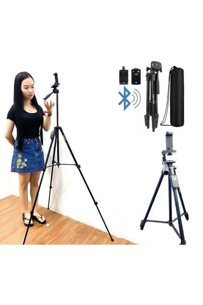 Genel Markalar Np-8810 Tripod Bluetooth Kumandalı Telefon Ve Kamera Tutucu 15...