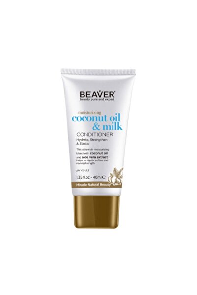 Beaver Coconut Oil&milk Conditioner Hindistan Cevizi Yağlı Ve Sütlü Saç Bakım Kremi 40 Ml