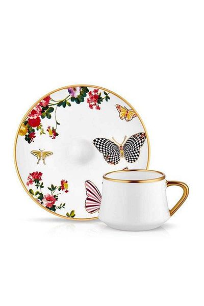 Koleksiyon1 Collection Sufi Mariposa 6-Piece Coffee Set