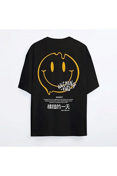 Shout Μπλουζάκι Unisex Oversize Nucking Futs Oldschool