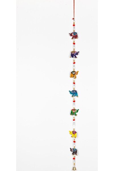 Dünyadan Hediyeler Aynalı Yedili Bereket Filleri 110 cm Duvar Dekoru Otantik ...