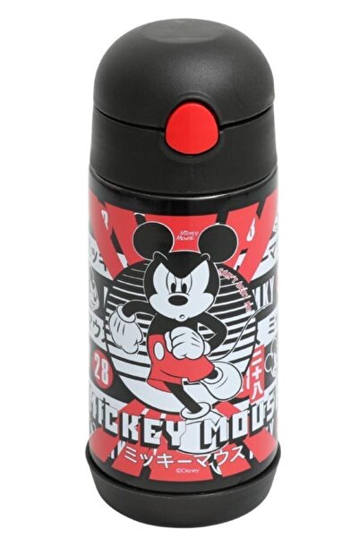 Frocx Mickey Mouse Erkek Çocuk 350 Ml Siyah Çelik Matara