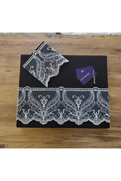 Çeyiz Bahçesi Чорний лебідь Двоспальний комплект постільної білизни