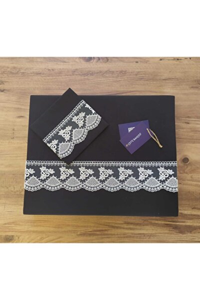 Çeyiz Bahçesi Чорний Femino двоспальний комплект постільної білизни