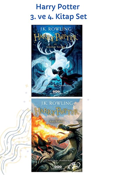 TÜRKİYE İŞ BANKASI KÜLTÜR YAYINLARI Harry Potter 3. Ve 4. Kitap Set