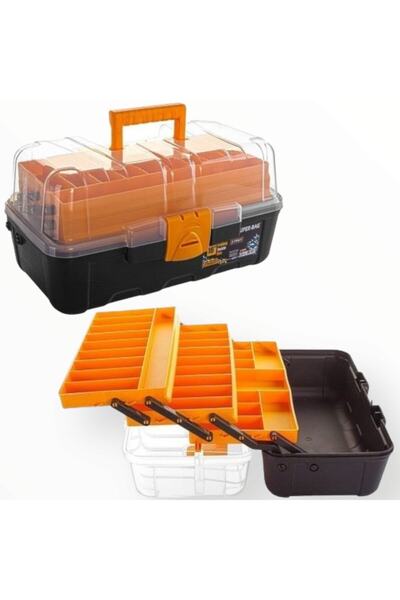 Superlux Raflı Balıkçı Takım Çantası 16'' Alet Çantası Fonksiyonel