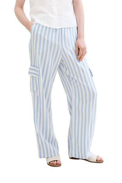 Tom Tailor Denim pruhované plátěné kalhoty