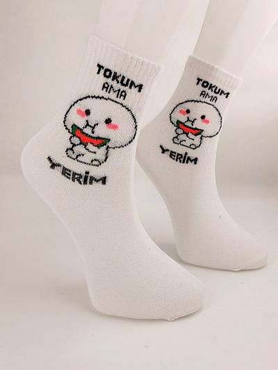 Shuttle Park Unisex Comics Fashion - My Tokum But My Floor Written College Socks