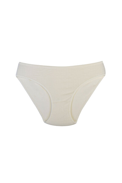 Kompedan 7-Piece Ribbed Women's Panties Set - Solid Color| Fml