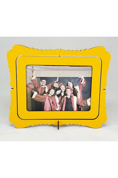 LAZER ART 15X21 ROTATING WOODEN FRAME - DOUBLE SIDED GRADER FRAME - LASERCERCEVE0006
