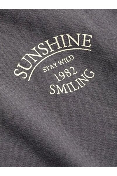 BETİLİNA Füme SUNSHINE Geniş kalıp T-Shirt