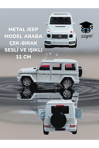 SEYFİKİRTASİYE Metal Model Car Pull-Drop with Sound and Light 11 cm