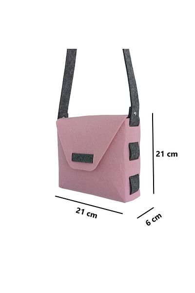 Next Craft Girls' Shoulder Bag Felt Healthy Seamless Activity Daily Bag Multicolor