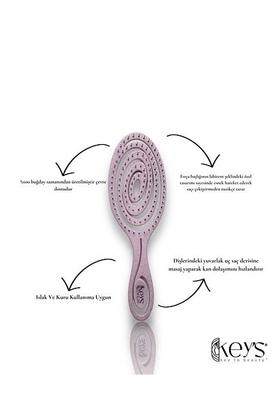 Keys to beauty 3D Recycled Hair Brush