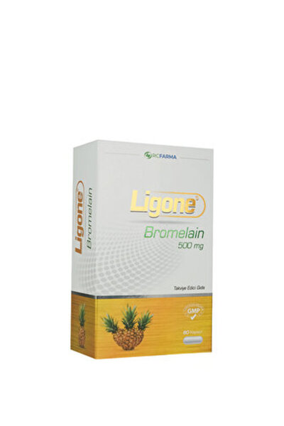 Ligone Bromelain Gıda Takviyesi 500 Mg 60 Kapsül ( 2 ADET )