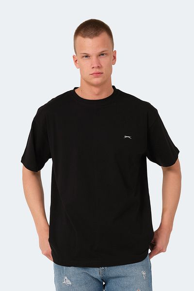 Slazenger Μαύρο ανδρικό μπλουζάκι - Μοντέλο KULANA OVER