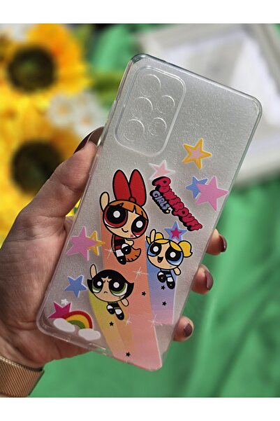 SUPER FRAME Samsung Galaxy A73 Uyumlu Baskılı Şeffaf Telefon Kılıfı