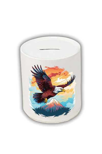lili hediyelik Κουμπαράς με στάμπα Eagle - Κεραμικός κουμπαράς συσσώρευσης χρημάτων