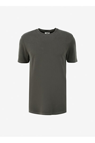 Jeep Haki Erkek Bisiklet Yaka Relaxed T-Shirt C4SM-TST4649