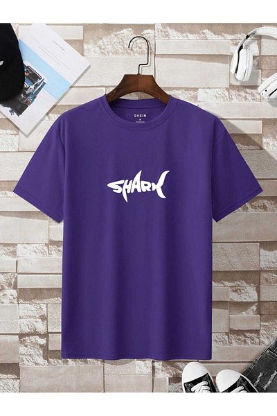 AFROGİYİM Unisex Oversize T-shirt - SharkFigure Printed