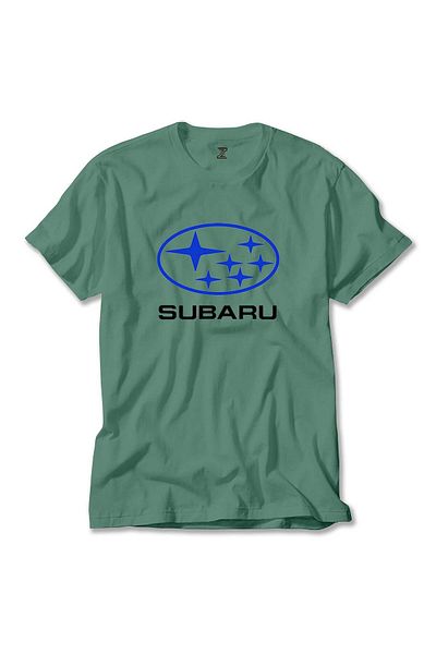 Z zepplin Πράσινο μπλουζάκι Subaru Logo Stars
