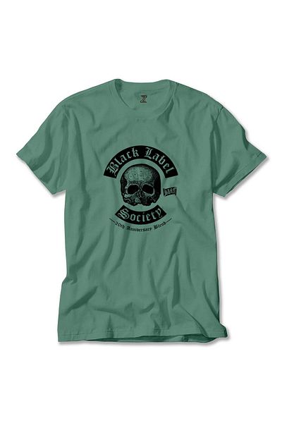 Z zepplin Black Label Society 20 Επέτειος για την περιοδεία της κοινωνίας Πράσινο μπλουζάκι