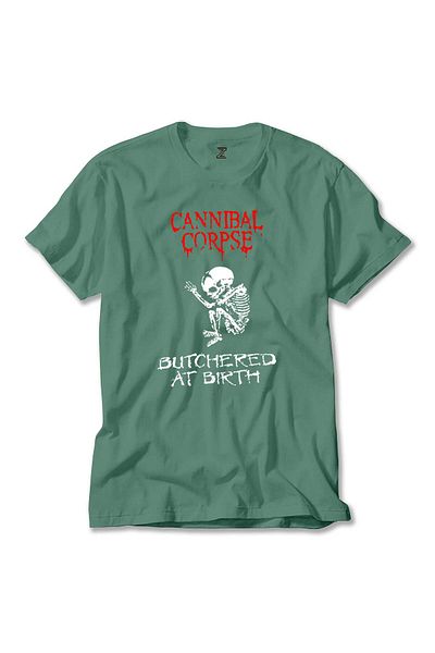 Z zepplin Πράσινο μπλουζάκι Cannibal Corpse Butchered At Birth