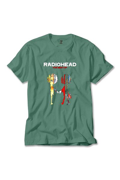 Z zepplin Radiohead The Best Of Green T-Shirt