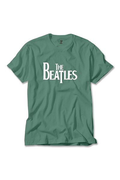 Z zepplin Πράσινο μπλουζάκι με λογότυπο The Beatles