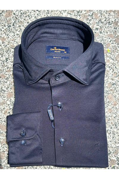 Daniel Bessi Buttoned Slim Fit Knitted Men's Shirt