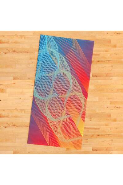 The Lucid Lab Geometric Shapes Sports Towel