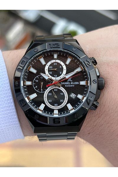 Daniel Klein Steel Band Internal Functions Active 30 Mt Waterproof Men's Wristwatch EDK.1.10678-5