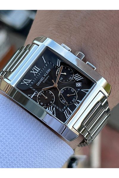 Daniel Klein Steel Band Internal Functions Active 30 Mt Waterproof Men's Wristwatch EDK.1.10679-2