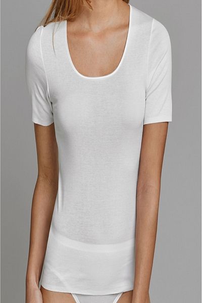 chulfa u neck open neck short sleeve full lycra bodysuit