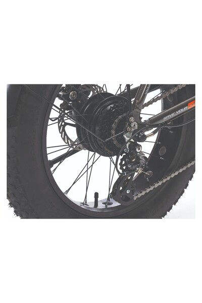 Corelli Voniq E Fat Bike Katlanır Elektirikli Bisiklet Siyah