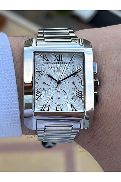 Daniel Klein Steel Band Internal Functions Active 30 Mt Waterproof Men's Wristwatch EDK.1.10679-1