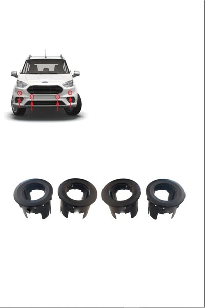 DGN Courier Ön Park Sensör Yuva Çerçevesi 4 Adet Takım