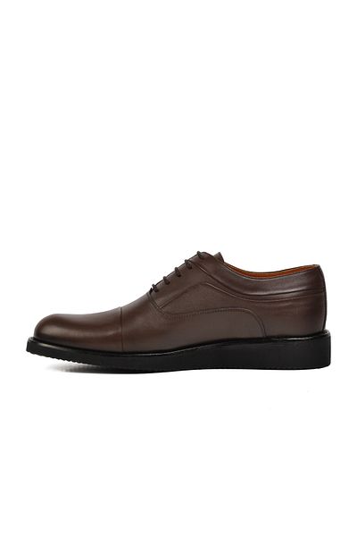 AYAKMOD Ανδρικά παπούτσια casual Premium 32944 καφέ από γνήσιο δέρμα