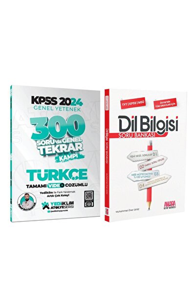 İndeks Akademi Yayıncılık Yediiklim 2024 KPSS Türkçe 300 Soruda Tekrar Kampı ...