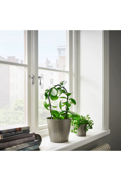 IKEA CITRONMELISS gri 15 cm çelik saksı