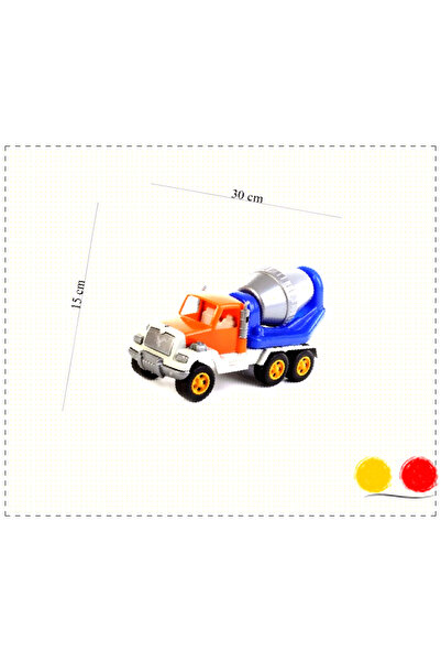 OMZ Uçar Kid 142 Oyuncak Beton Mikseri Büyük Harç Kamyonu 11x29Cm Egitici Kız...