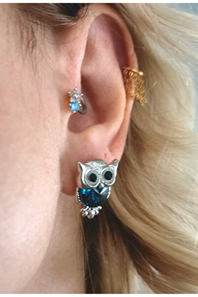 Bylin Takı Owl Earrings-1 Pair