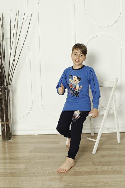 KAPİKİDS Dečak - Set šarenih pidžama sa dugim rukavima okrugla kragna