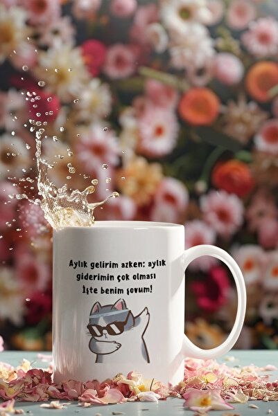 qoeuyl boutique İşte Benim Şovum-Cool Kedi Baskılı Eğlenceli Komik Hediyelik ...