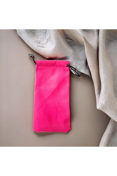 Bluoksweet Stylish and Comfortable Colorful Fabric Glasses - Pink, Red and Blue Case Glasses Summer Accessory