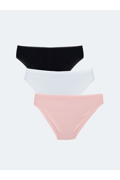 LC Waikiki 3 csomag sima bikini bugyi