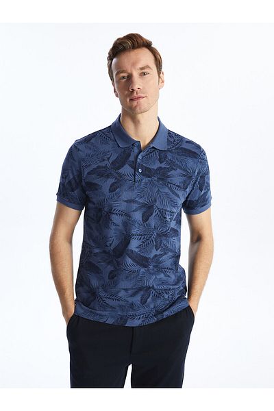 LC Waikiki Ανδρικό μπλουζάκι Polo με κοντό μανίκι με σχέδιο